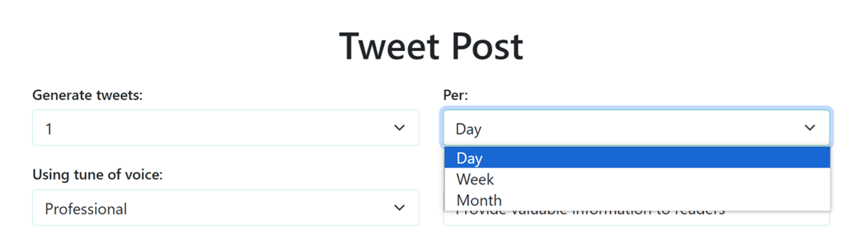 Freq - Pentist Schedule Tweets - Generate Tweets With Twitter AI - Pentist Pentist